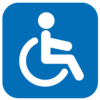 身障者用トイレ 身障者用駐車マス スロープ･貸出車いす 道の駅のとじま