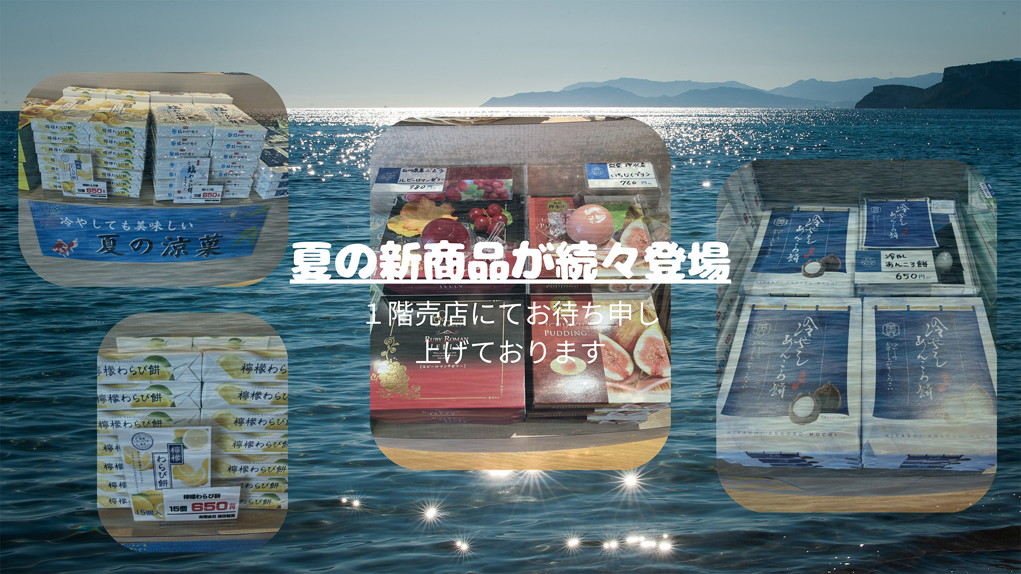 夏の新商品が続々登場 道の駅 のとじま 能登島交流市場